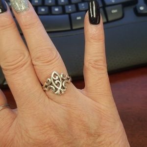 James avery sterling scrolled ichthus fish ring